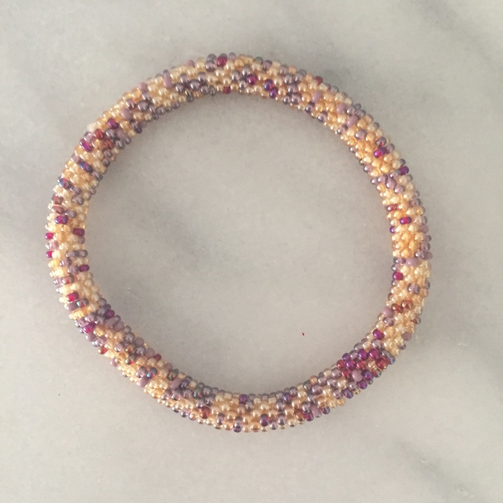 Beaded roll bracelet
